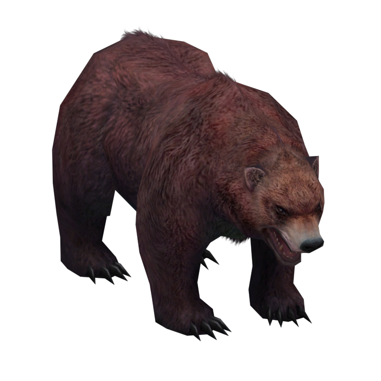 (Animal-0010)-3D-Monster Bear-Hanging point